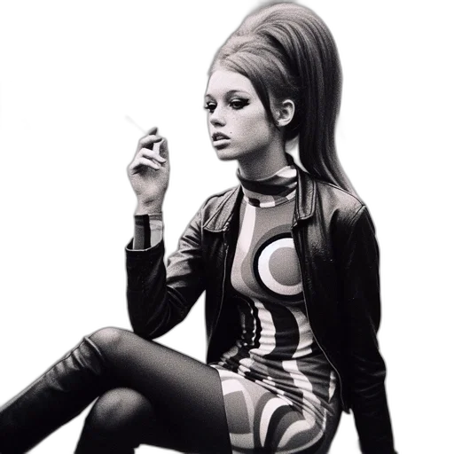 dress, jacket, hair, photorealistic, concept art, fantasy art, cartoon, monochrome transparent PNG cut-out