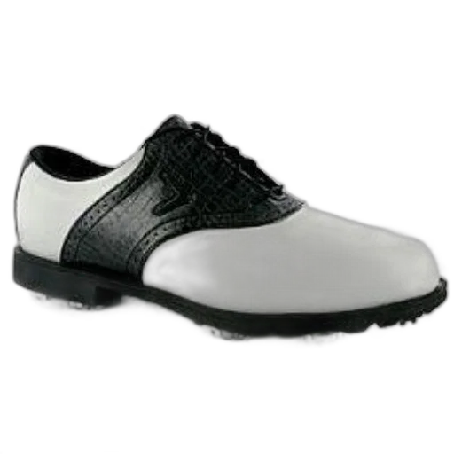shoes, black, white, golf, shoe, sole, silver, spikes transparent PNG cut-out