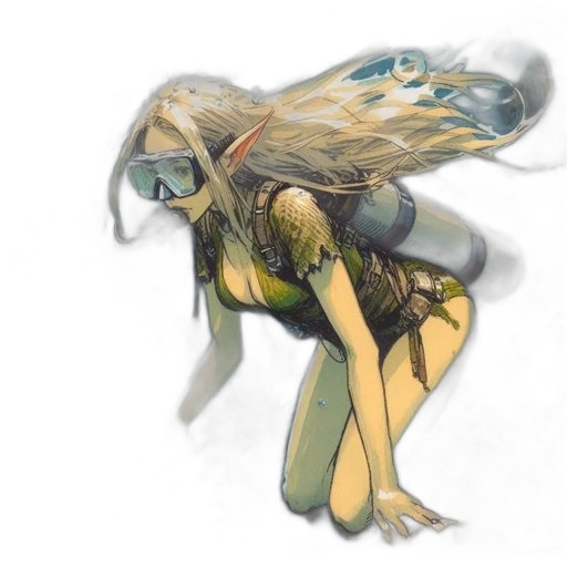 dragon, creature, mask, dress, concept art, fantasy art, watercolor, comic book art transparent PNG cut-out