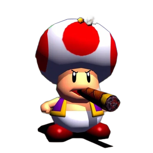 staff, hat, weapon, robot, 3d render, concept art, pixel art, toad transparent PNG cut-out
