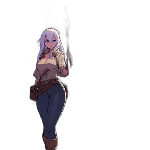 staff, weapon, sword, dragon, fantasy art, concept art, pixel art, anime transparent PNG cut-out
