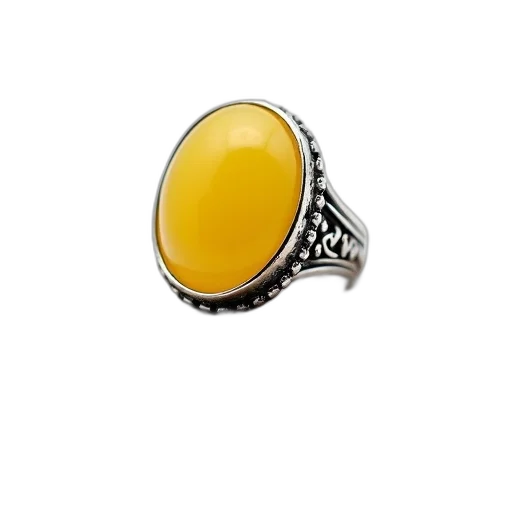 jewelry, crown, silver, ring, large, smooth, yellow, gemstone transparent PNG cut-out