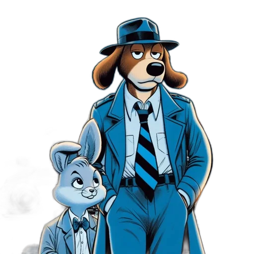 staff, comic book art, concept art, cartoon, anime, blue, two, anthropomorphic transparent PNG cut-out