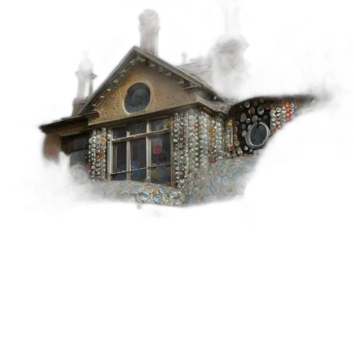 building, staff, concept art, 3d render, photorealistic, pixel art, fog, city street transparent PNG cut-out