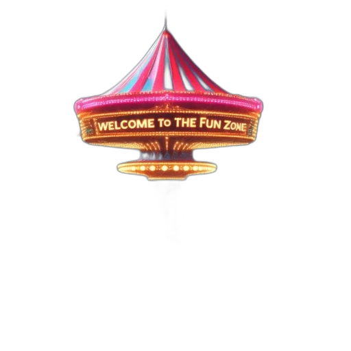 staff, umbrella, crown, hat, 3d render, concept art, night, colorful transparent PNG cut-out