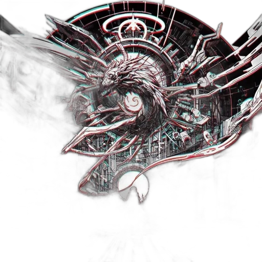 mask, cyberpunk, concept art, fantasy art, 3d render, individual, faces, anthropomorphic transparent PNG cut-out