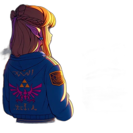 jacket, mask, staff, crown, concept art, cyberpunk, pixel art, fantasy art transparent PNG cut-out