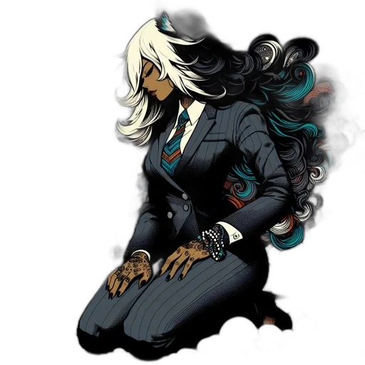jacket, staff, mask, comic book art, concept art, pixel art, cartoon, dark transparent PNG cut-out