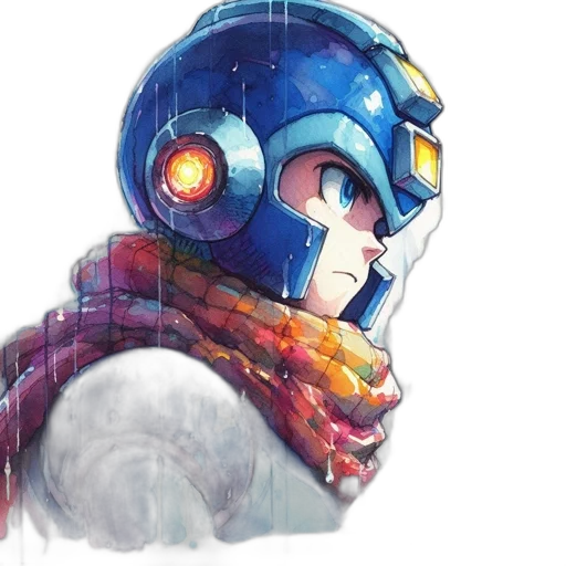 robot, face, mask, concept art, watercolor, comic book art, pixel art, outer space transparent PNG cut-out
