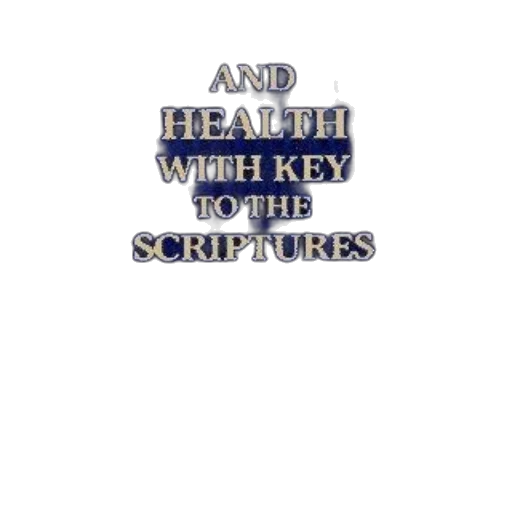 cover, science, health, key, scriptures, features, blue, background transparent PNG cut-out