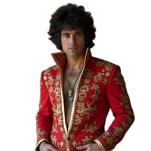jacket, crown, jewelry, staff transparent PNG cut-out