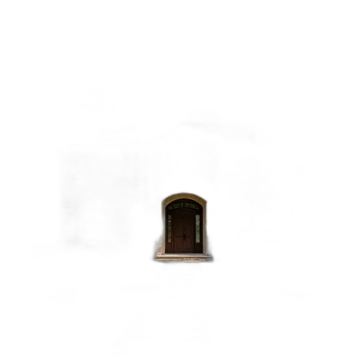 furniture, building, hat, face, 3d render, photorealistic, concept art, pixel art transparent PNG cut-out