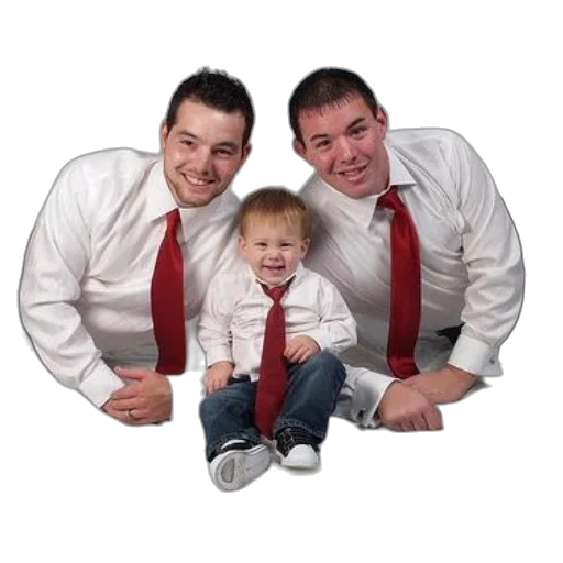 staff, face, photorealistic, two, men, white, shirts, red transparent PNG cut-out
