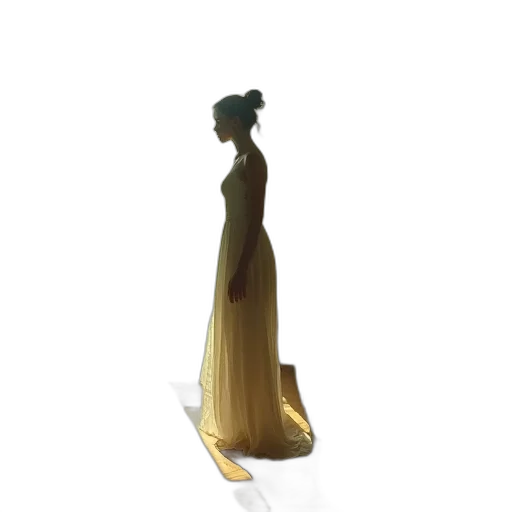 dress, staff, jewelry, crown transparent PNG cut-out