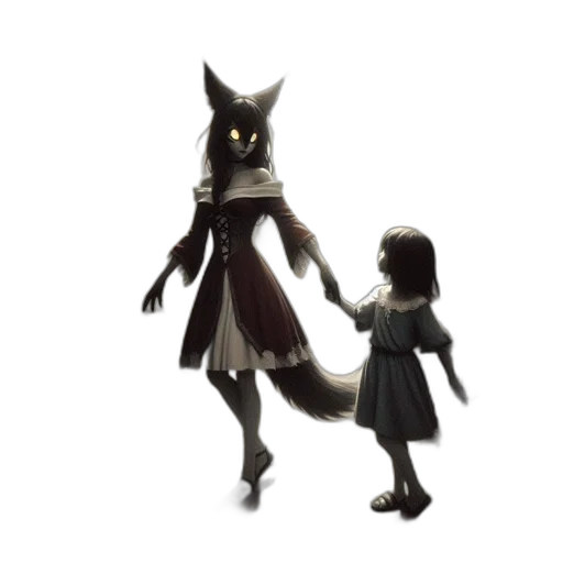 dress, creature, mask, animal, concept art, 3d render, fantasy art, pixel art transparent PNG cut-out