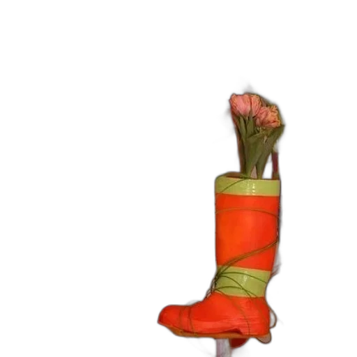 shoes, flower, weapon, staff transparent PNG cut-out