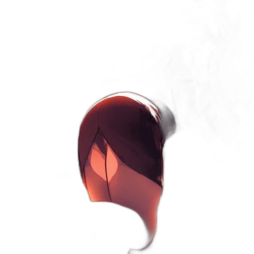 mask, face, hair, hat, concept art, anime, 3d render, watercolor transparent PNG cut-out
