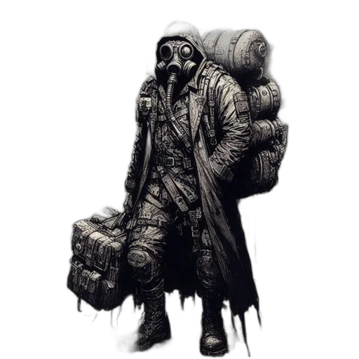 jacket, creature, animal, face, concept art, fantasy art, cyberpunk, comic book art transparent PNG cut-out