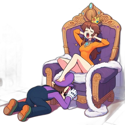 crown, furniture, staff, weapon, concept art, anime, cartoon, pixel art transparent PNG cut-out