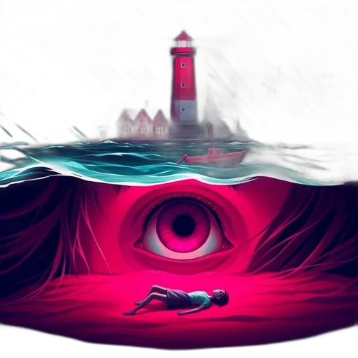 creature, face, bottle, concept art, comic book art, fantasy art, pixel art, underwater transparent PNG cut-out