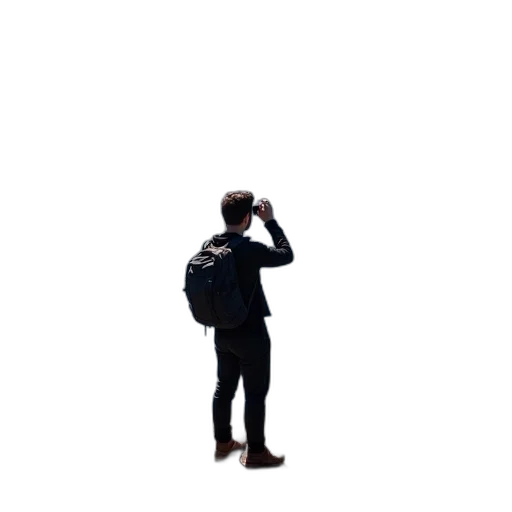 jacket, staff, hat, mask transparent PNG cut-out