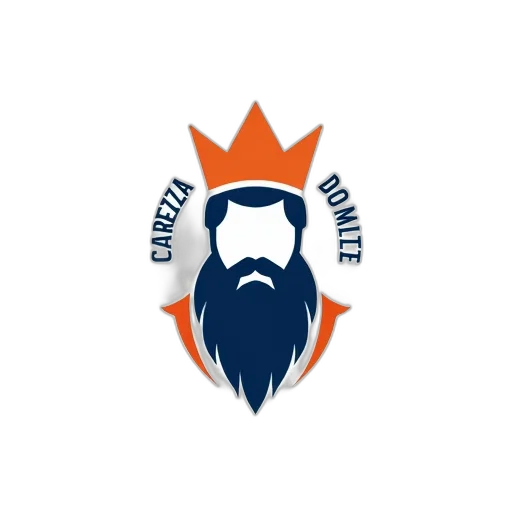 first, image, displays, white, background, stylized, logo, bearded transparent PNG cut-out