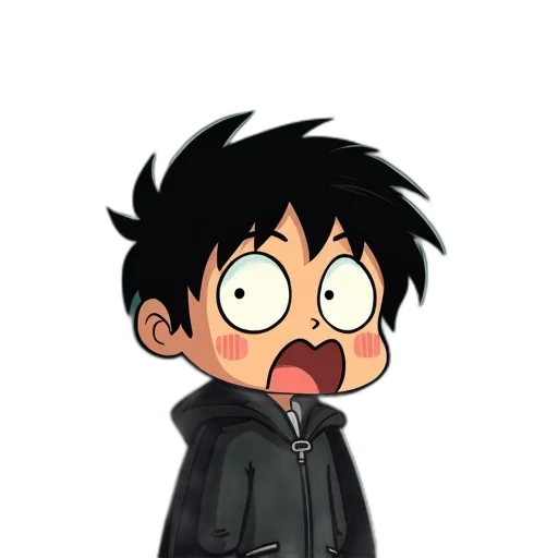 jacket, staff, creature, cartoon, anime, pixel art, concept art, dark transparent PNG cut-out
