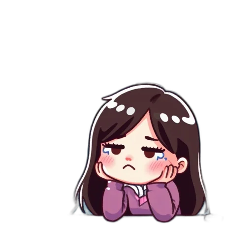 pixel art, cartoon, anime, watercolor, pastel, young, girl, long transparent PNG cut-out
