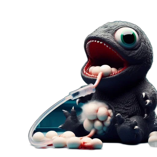 dragon, creature, animal, 3d render, concept art, photorealistic, oddly, anthropomorphic transparent PNG cut-out
