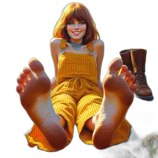 shoes, face, creature, photorealistic, oil painting, concept art, fantasy art, young transparent PNG cut-out