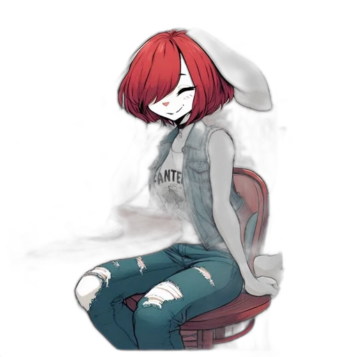 jacket, robot, creature, mask, watercolor, concept art, pixel art, anime transparent PNG cut-out
