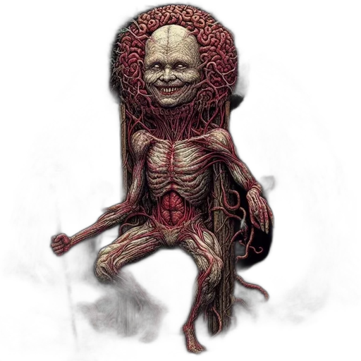 creature, mask, face, staff, concept art, fantasy art, pixel art, 3d render transparent PNG cut-out