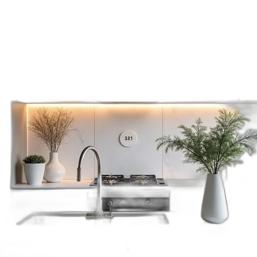 furniture, 3d render, photorealistic, concept art, forest, fog, monochrome, earth tones transparent PNG cut-out