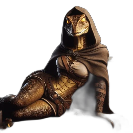 mask, creature, robot, dress, concept art, fantasy art, comic book art, 3d render transparent PNG cut-out