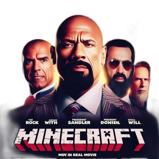 concept art, pixel art, comic book art, satirical, poster, dwayne, rock, danny transparent PNG cut-out