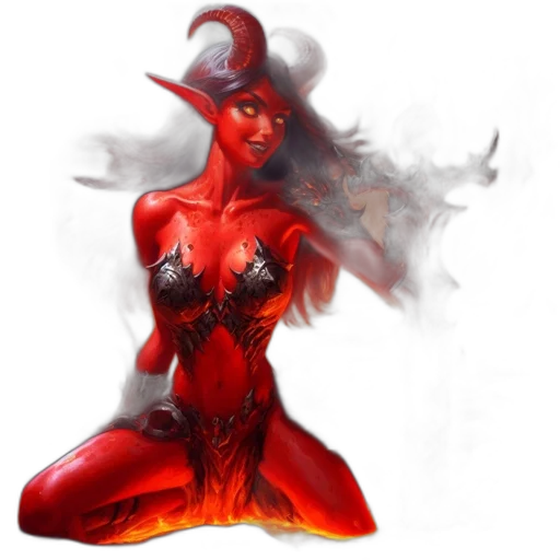 dress, mask, fantasy art, concept art, comic book art, pixel art, fire, red transparent PNG cut-out