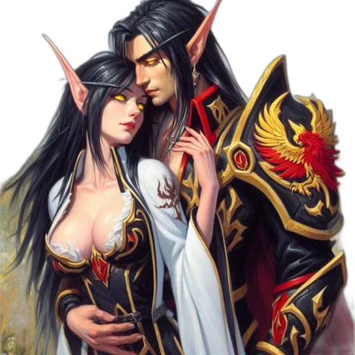 dragon, fantasy art, concept art, oil painting, photorealistic, fire, two, elven transparent PNG cut-out