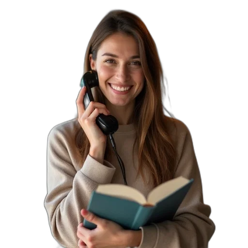 staff, adult, telephone, protocols transparent PNG cut-out