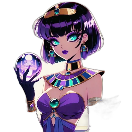 jewelry, staff, crown, mask, fantasy art, anime, concept art, vaporwave transparent PNG cut-out