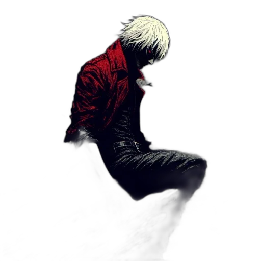 jacket, creature, weapon, animal, concept art, comic book art, pixel art, anime transparent PNG cut-out