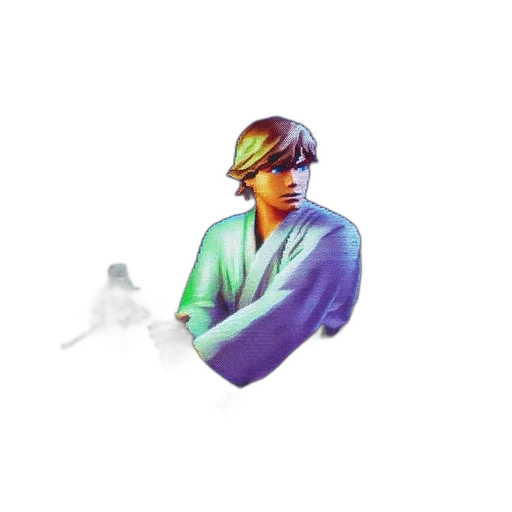 staff, face, jacket, mask, vaporwave, pixel art, concept art, photorealistic transparent PNG cut-out