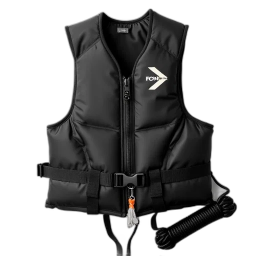 jacket, cyberpunk, black, life, vest, zipper, velcro, strap transparent PNG cut-out