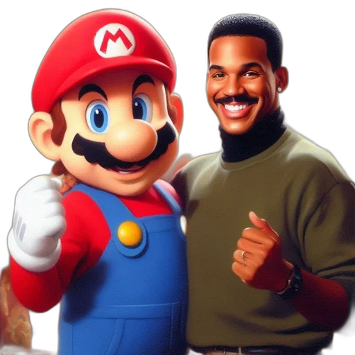 weapon, pixel art, concept art, cartoon, photorealistic, indoor, setting, mario transparent PNG cut-out