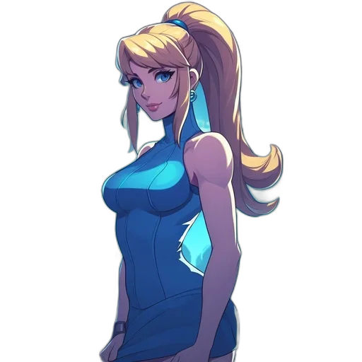 dress, staff, face, weapon, anime, concept art, cartoon, pixel art transparent PNG cut-out