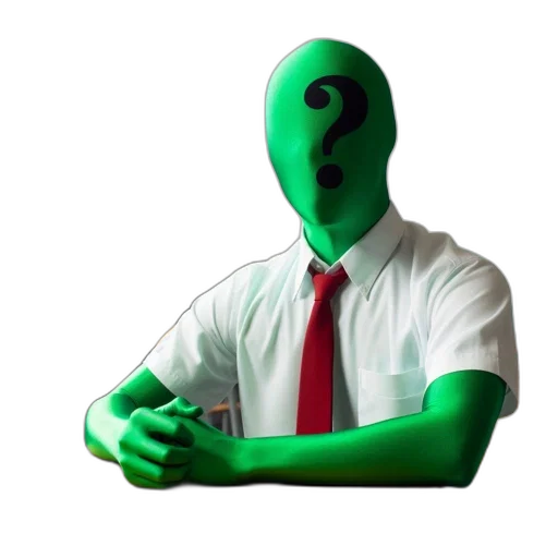 mask, staff, robot, face, 3d render, concept art, pixel art, green transparent PNG cut-out