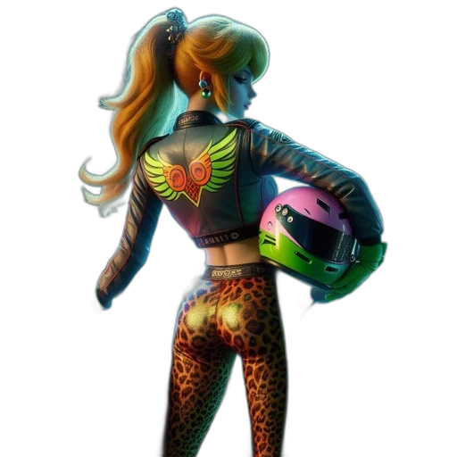 jacket, robot, concept art, fantasy art, pixel art, cyberpunk, neon lights, neon transparent PNG cut-out