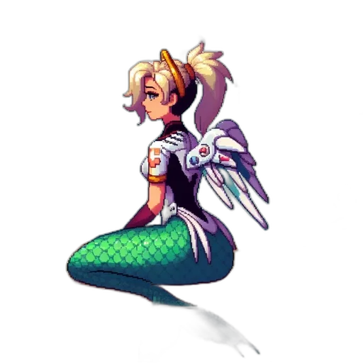 staff, pixel art, concept art, fantasy art, 3d render, animated, character, sits transparent PNG cut-out