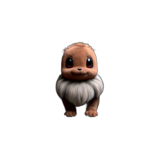 creature, animal, hair, staff, 3d render, concept art, pixel art, fantasy art transparent PNG cut-out