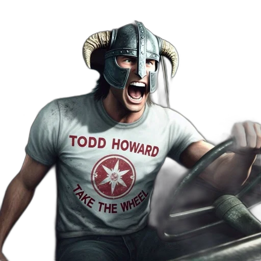 concept art, comic book art, 3d render, fantasy art, character, car, wearing, horned transparent PNG cut-out
