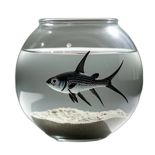 animal, creature, photorealistic, 3d render, concept art, underwater, monochrome, black transparent PNG cut-out